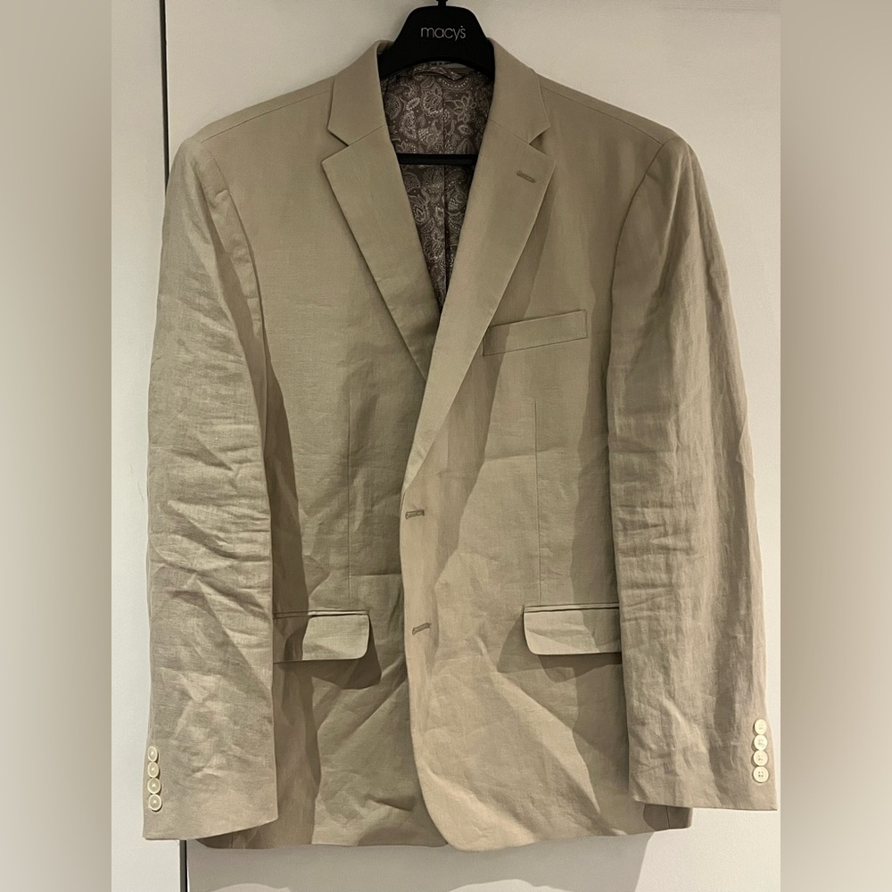 Men’s Ralph Lauren Linen Blazer 46R Paisley lining